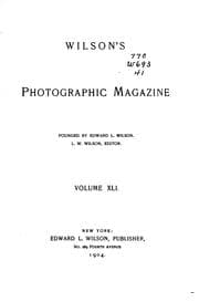 Tapa de Wilson's Photographic Magazine