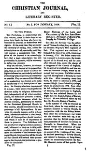 Tapa de The Christian Journal, and Literary Register