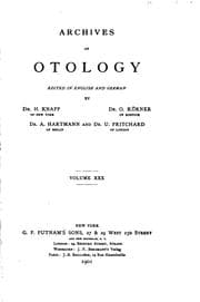 Tapa de Archives of Otology