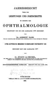 Tapa de Jahresbericht uber die Leistungen und Fortschritte im Gebiete der Ophthalmologie