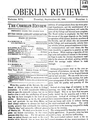 Tapa de The Oberlin Review
