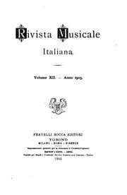 Tapa de Rivista musicale italiana