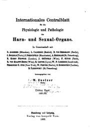 Tapa de Internationales centralblatt fuer die physiologie und pathologie