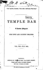 Tapa de Temple Bar: A London Magazine for Town and Country Readers