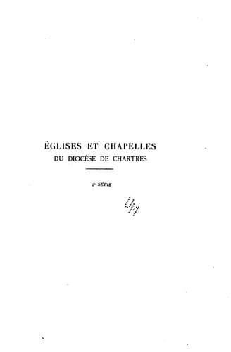 Tapa de Archives du diocèse de Chartres