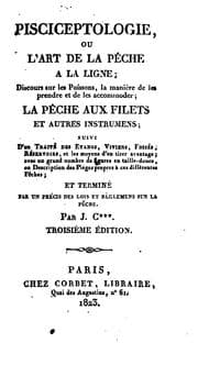 Tapa de Pisciceptologie, ou, L'art de la pèche à la ligne, par J. C***.