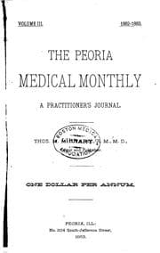 Tapa de The Peoria Medical Monthly