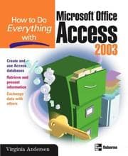Tapa de How to do everything with Microsoft Office Access 2003