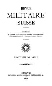 Tapa de Revue militaire suisse