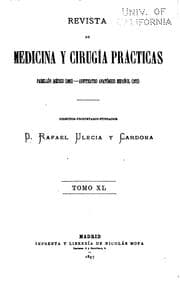 Tapa de Revista de Medicina y cirugia practicas