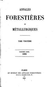 Tapa de Annales forestières
