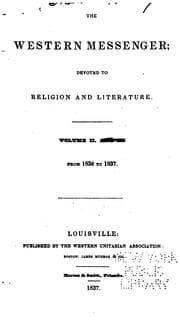 Tapa de The Western Messenger: Devoted to Religion, Life, and Literature