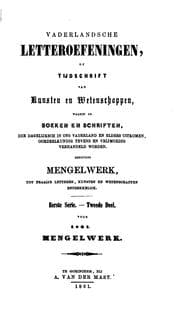 Tapa de Vaderlandsche letter-oefeningen