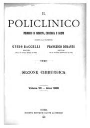 Tapa de Policlinico: sezione chirurgica