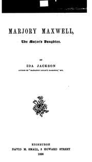 Tapa de Marjory Maxwell: The Major's Daughter
