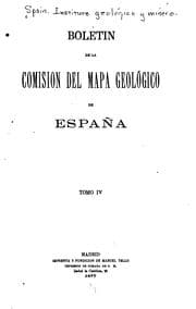 Tapa de Boletín geológico y minero