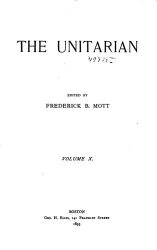Tapa de The Unitarian