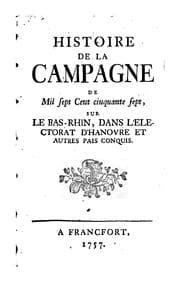 Tapa de Histoire de la Campagne de Mil Sept Par Les Armées Combinées de La France& De L'empire contre ...