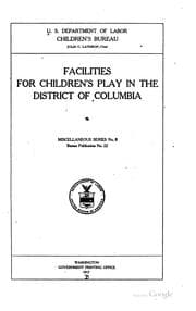Tapa de Bureau publication (United States. Children's Bureau). no. 22, 1917