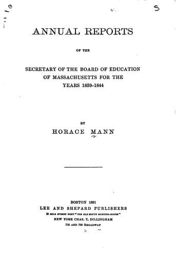 Tapa de Annual Reports of the Secretary of the Board of Education of Massachusetts for the Years 1837 ...