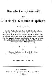 Tapa de Deutsche Vierteljahrsschrift fuer oeffentliche Gesundheitspflege
