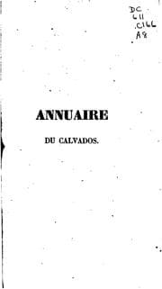 Tapa de Annuaire du département du Calvados pour l'année ...