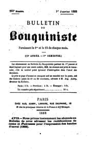 Tapa de bulletin du bouquiniste