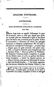 Tapa de Bibliothèque allemande