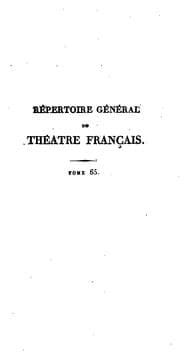 Tapa de Répertoire général du Théâtre Français: composé des tragédies, comédies et ...