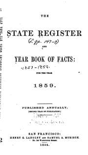Tapa de The State Register and Year Book of Facts