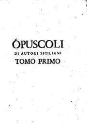 Tapa de Opuscoli di autori Siciliani Dunning