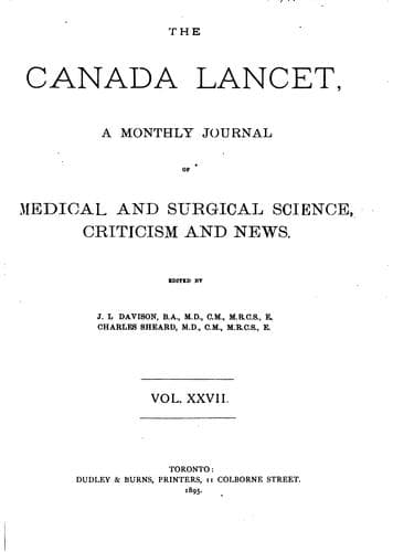 Tapa de Canada Lancet