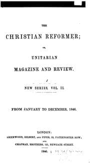 Tapa de The Christian Reformer, Or, Unitarian Magazine and Review