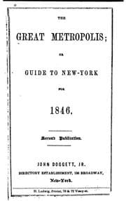 Tapa de The Great Metropolis, Or New York