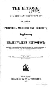 Tapa de The Epitome: A Monthly Retrospect of American Practical Medicine and Surgery