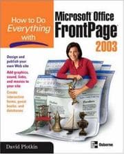 Tapa de How to do everything with Microsoft Office FrontPage 2003