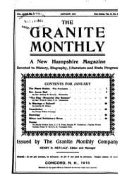 Tapa de The Granite State Monthly