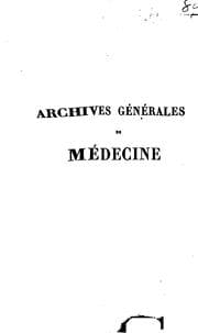 Tapa de Archives générales de médecine