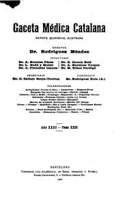 Tapa de Gaceta médica catalana