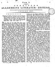 Tapa de Jenaische allgemeine Literatur-Zeitung. Jahrg. 1-[38. With] Intelligenzblatt ...