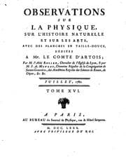 Tapa de Observations sur la Physique