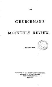 Tapa de The Churchman's monthly review