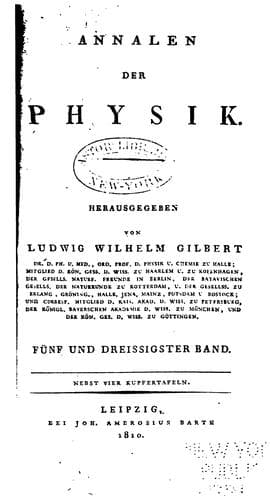 Tapa de Annalen Der Physik