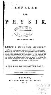 Tapa de Annalen Der Physik