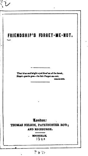 Tapa de Friendship's Forget-me-not