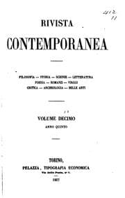 Tapa de Rivista Contemporanea: filosofia, storia, scienze, letteratura ...