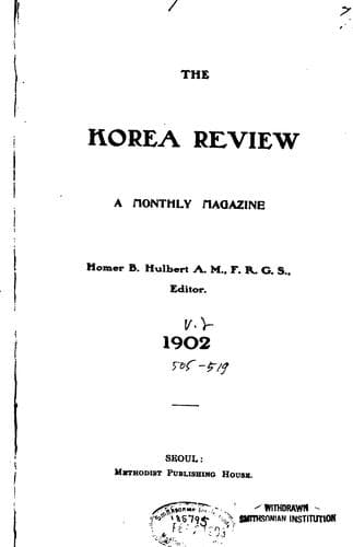 Tapa de The Korea Review