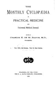 Tapa de The Monthly Cyclopaedia of Practical Medicine and Universal Medical Journal