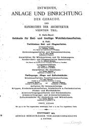Tapa de Gebäude für Heil- und sonstige Wohlfahrts-anstalten