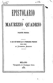 Tapa de Epistolario di Maurizio Quadrio ..